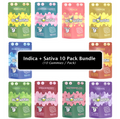 Sativa + Indica x 10 Packs